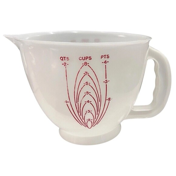 Vtg Tupperware Mix N Store 8 Cup 2 Quart 4 Pint Measuring Cup Batter Bowl - Picture 1 of 6